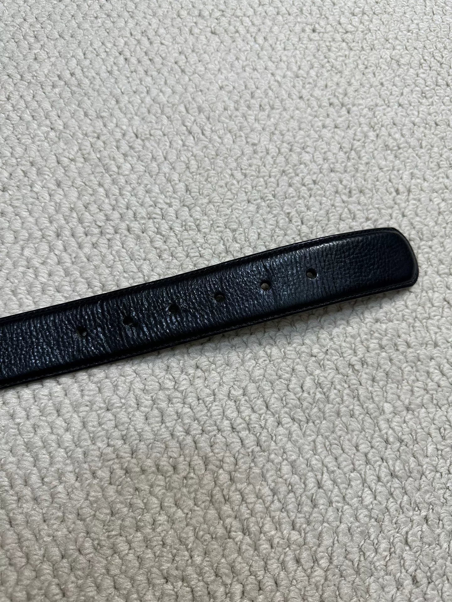 Chrome Hearts Classic Black Leather Belt 36