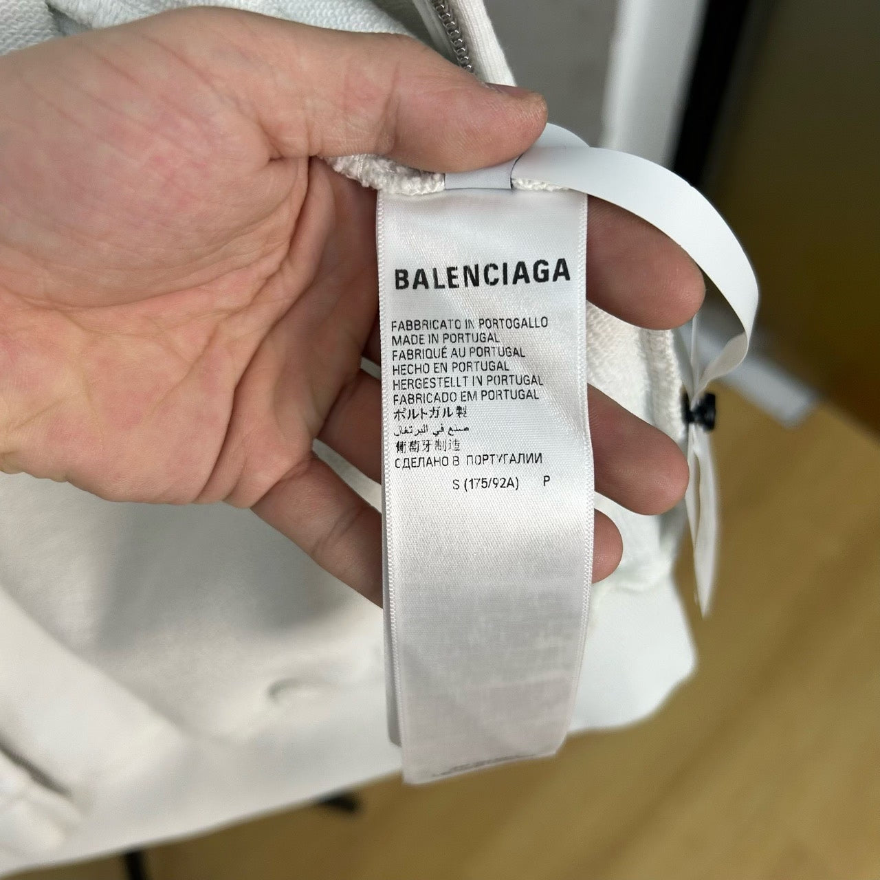 balenciaga eco-friendly zipper jacket size small