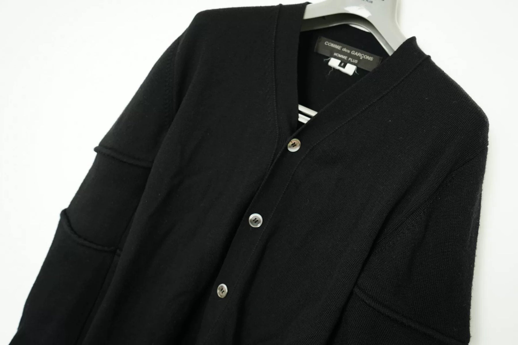 Comme des Garçons CDG Knife-Cut Armor Sleeve Cardigan