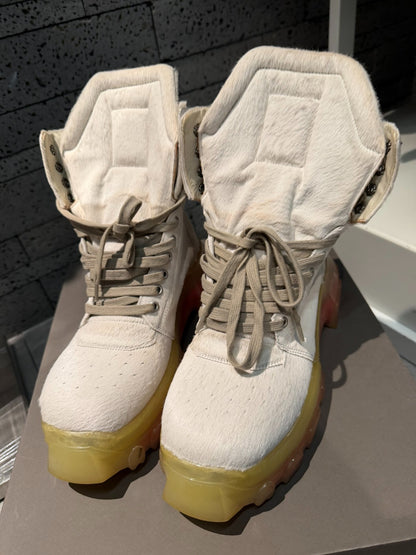 Rick Owens Basketball Sneakers with Rainbow Sole