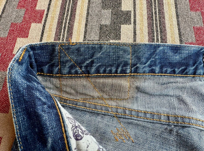 Prps Heavily Washed Distressed Jeans