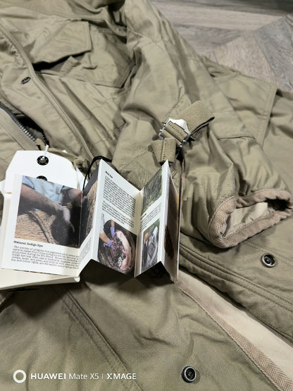 visvim bega combat coat in beige