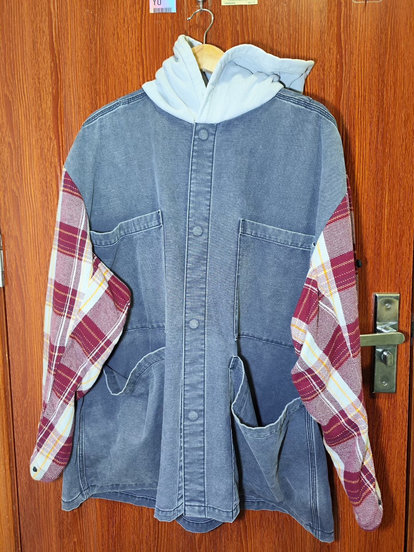 N.HOOLYWOOD Denim Check Shirt Jacket