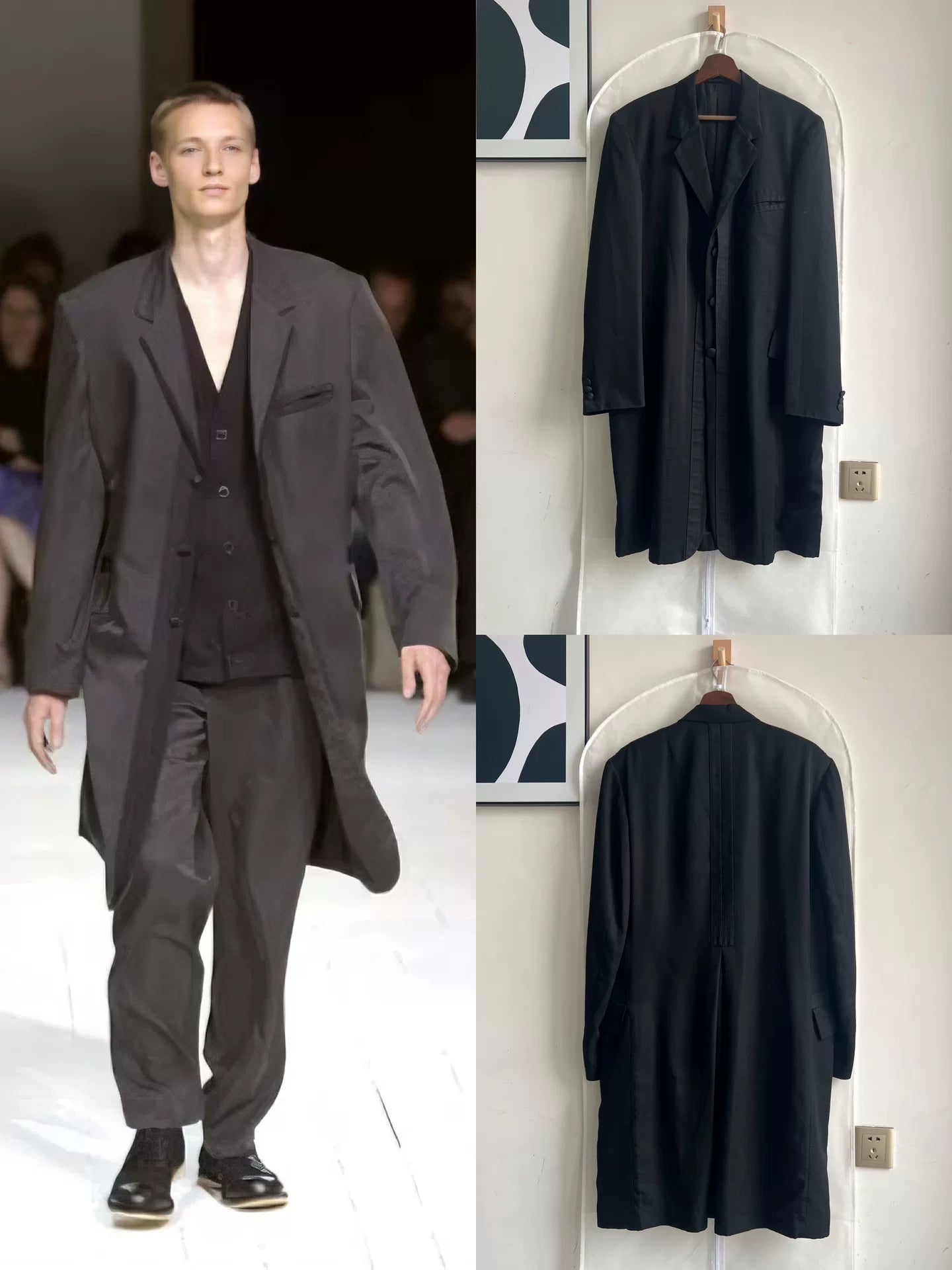 Yohji Yamamoto Silk Belted Coat