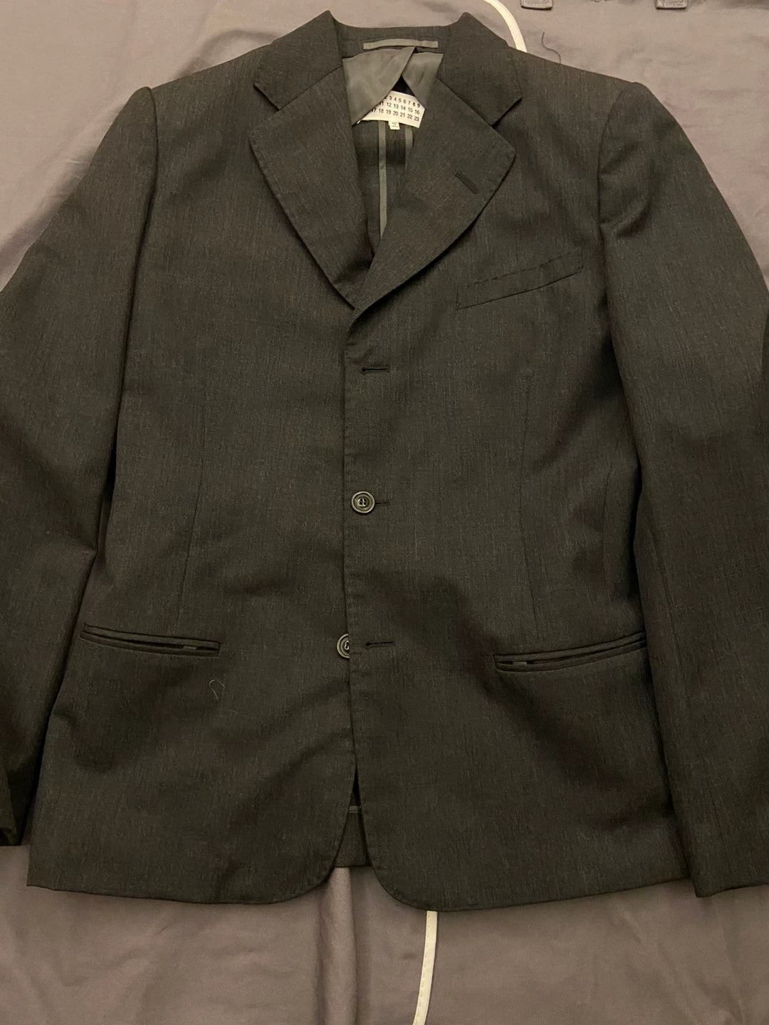 maison margiela black suit set