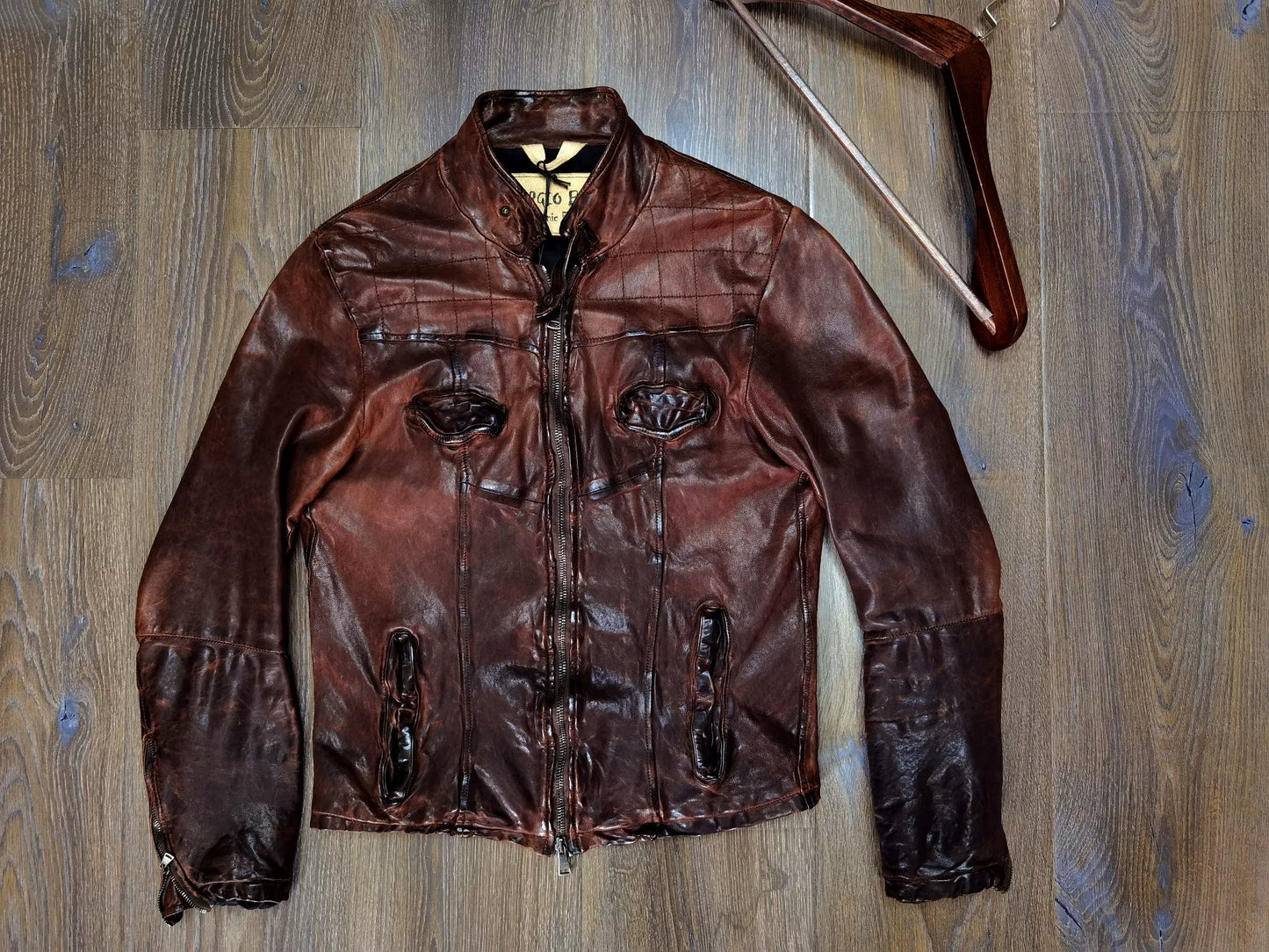 Giorgio Brato Leather Jacket Size 46