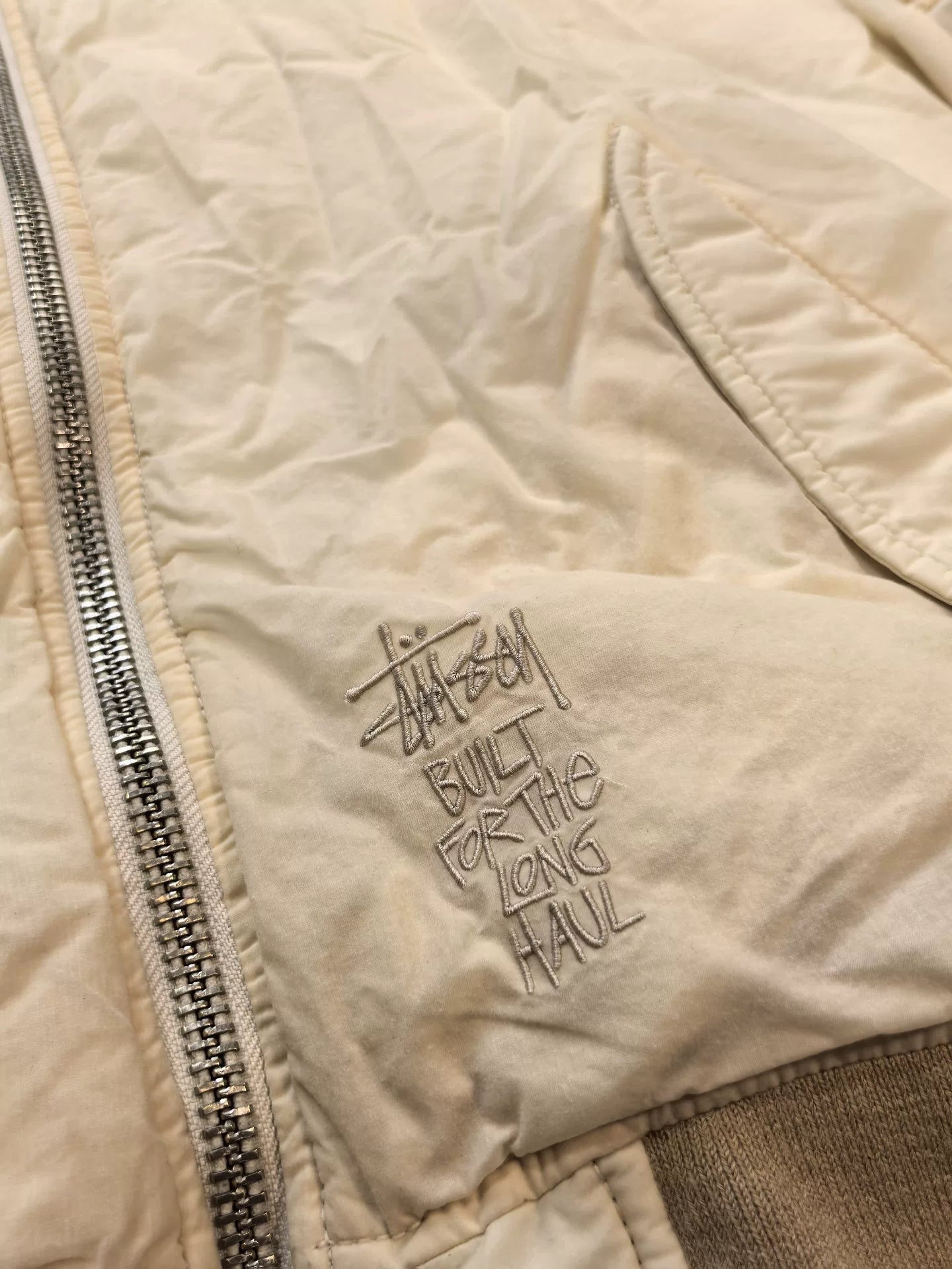 stussy waxed bomber jacket reversible autumn 2024