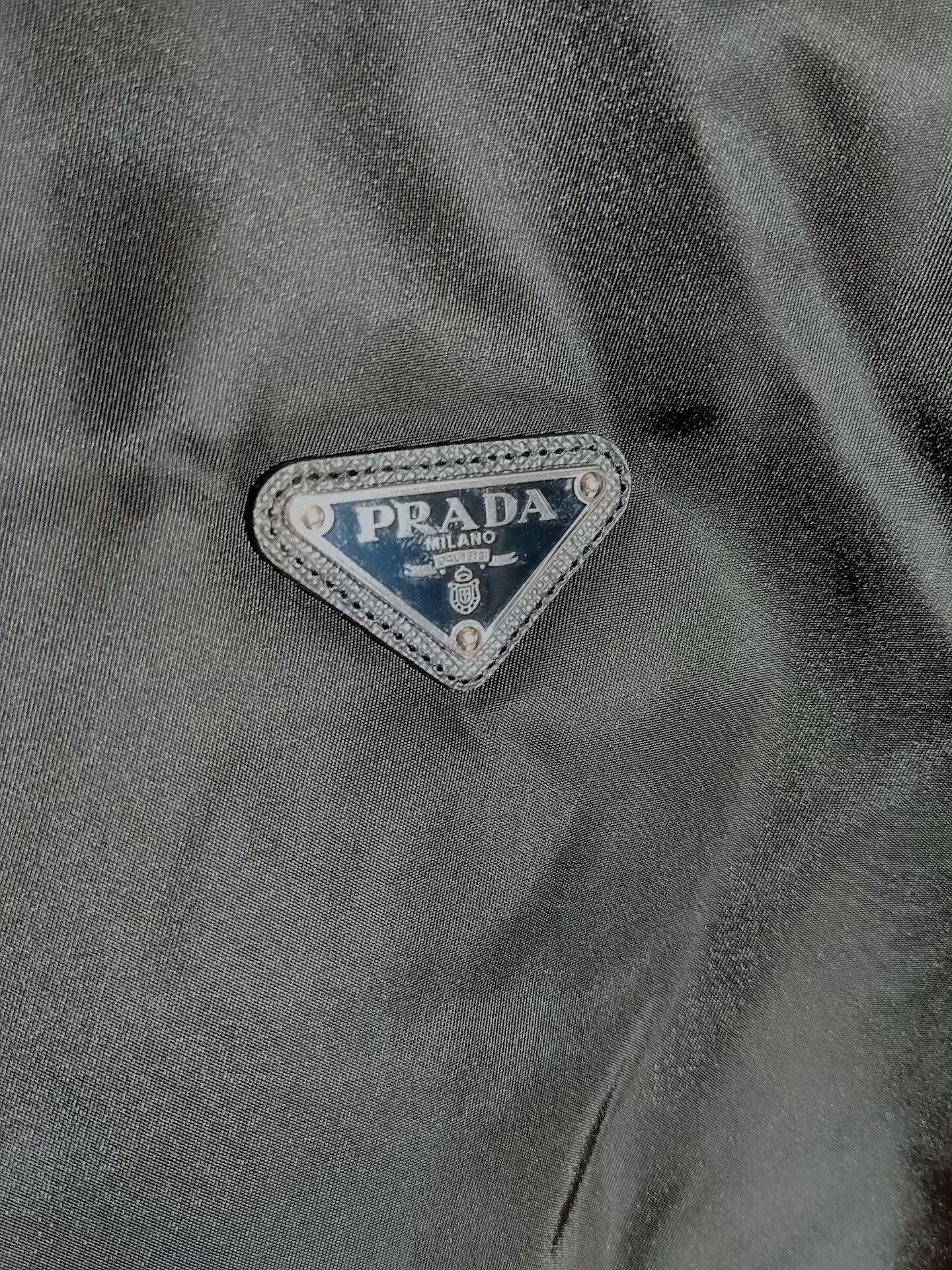 Prada Black Down Jacket, Size XL