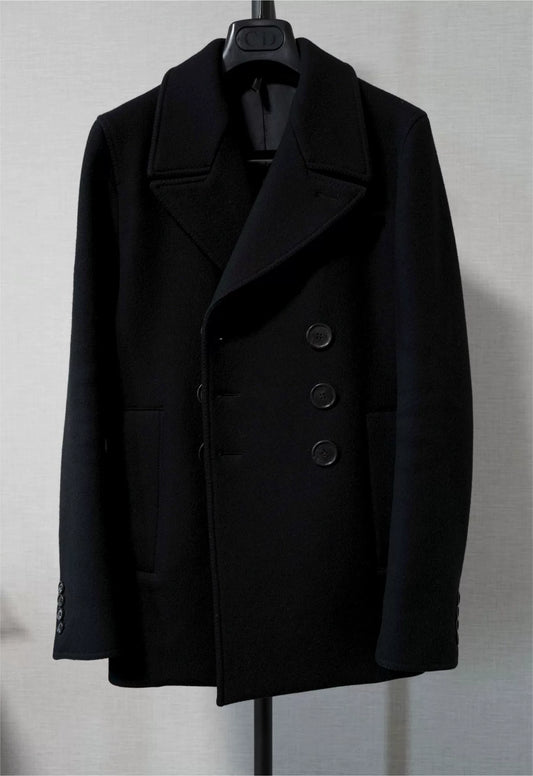 Dior Homme Double-Breasted Wool Coat