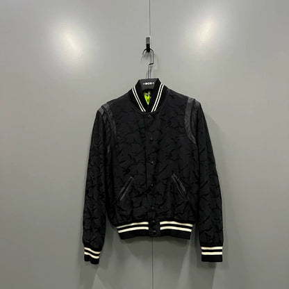Saint Laurent Black Camo Baseball Jacket