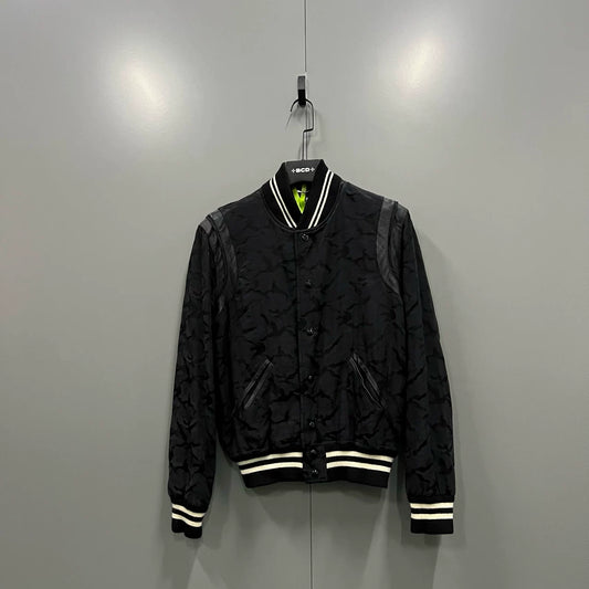 Saint Laurent Black Camo Baseball Jacket