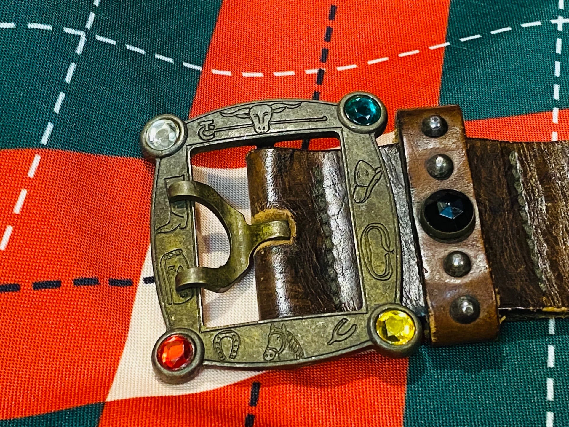 Rare HTC Western Style Leather Belt