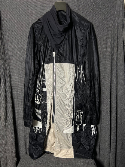 Rick Owens 15ss Runway Ghost Embroidery Coat