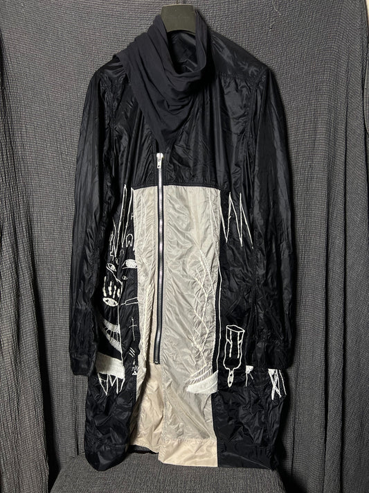 Rick Owens 15ss Runway Ghost Embroidery Coat