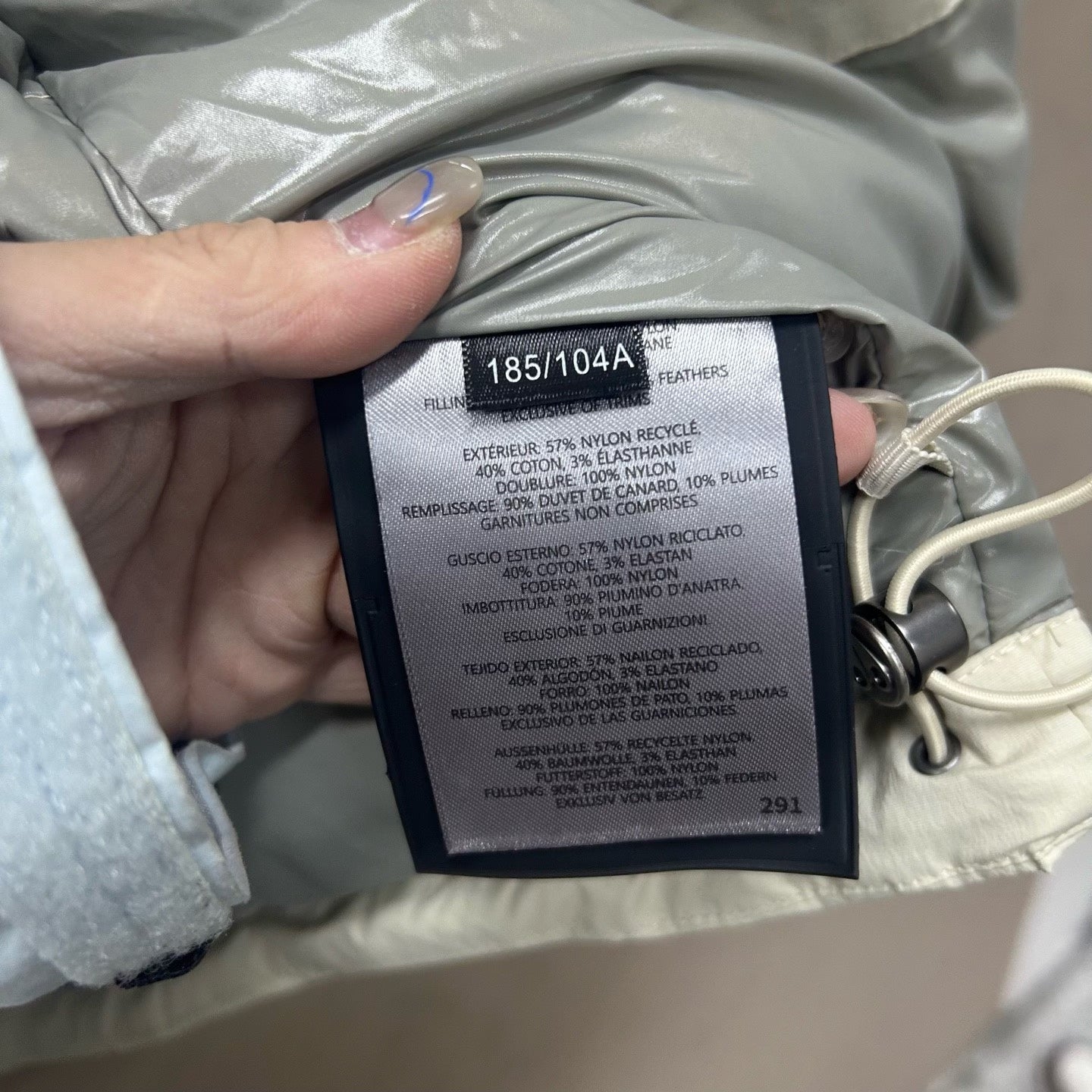 moose knuckles beige down vest 2xl