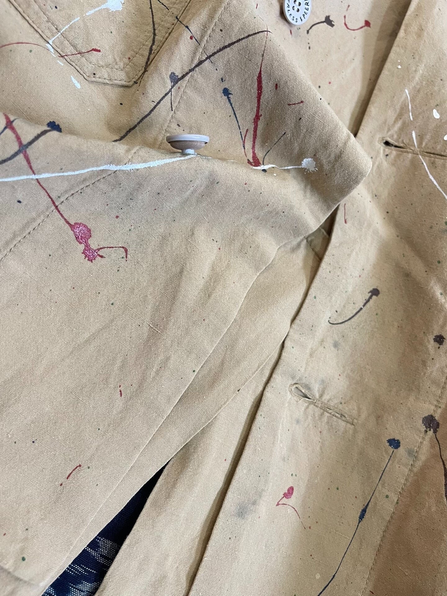 VISVIM 18AW Grease Monkey Paint Splatter Coat