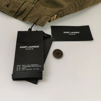 Saint Laurent Olive Green Cotton Jacket