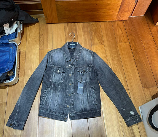 Saint Laurent Denim Jacket Beckham Style