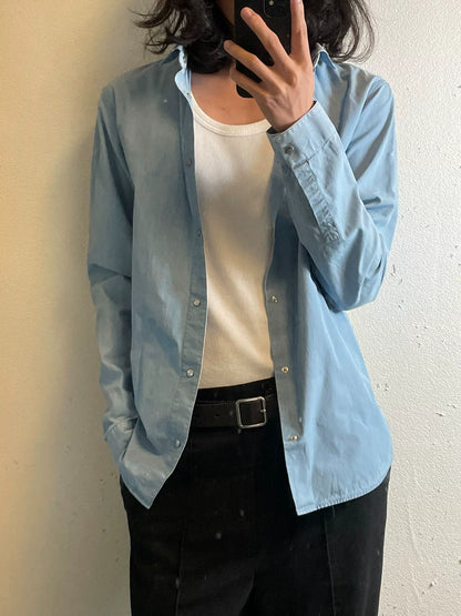 light blue cotton shirt by Dior