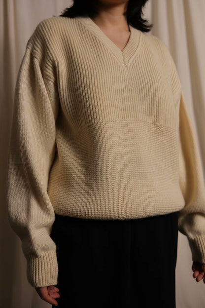 Y's by Yohji Yamamoto 1980s V-neck Sweater