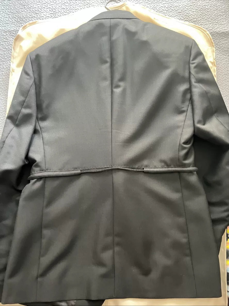 raf simons drawstring suit size 50