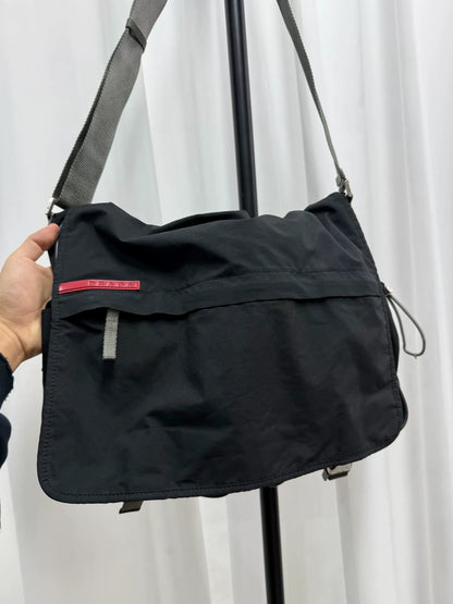 Prada Sport Messenger Bag with Pockets