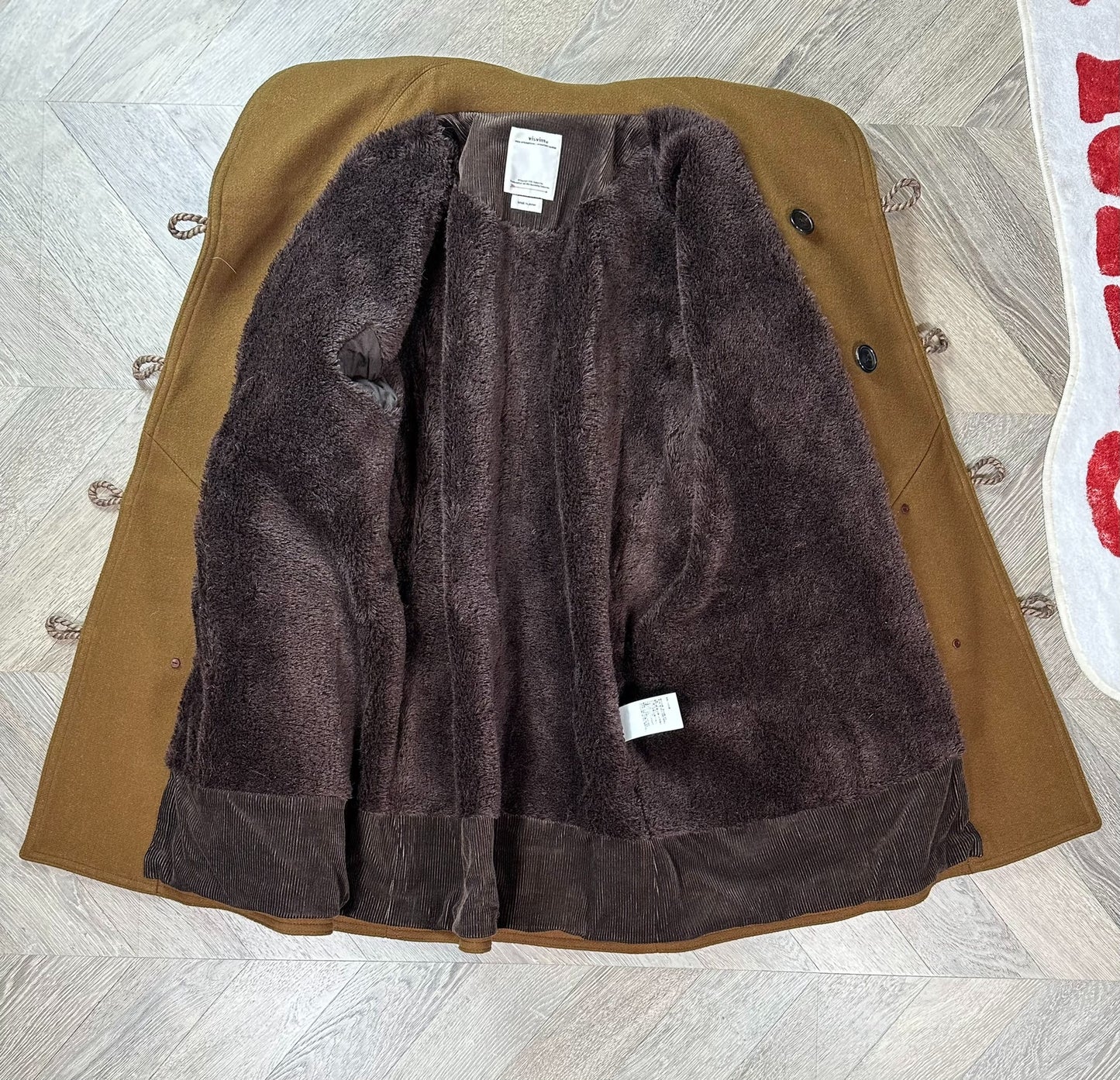 visvim mariposa ranch coat in brown