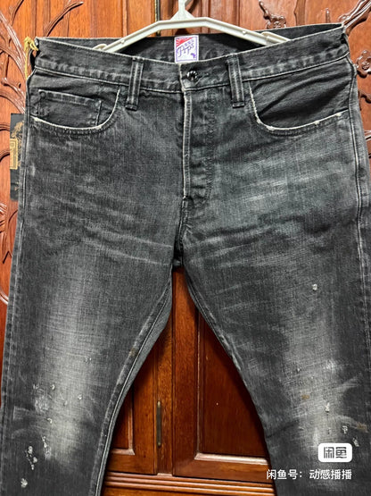 PRPS Men's W32 Straight Cut Noir Jeans