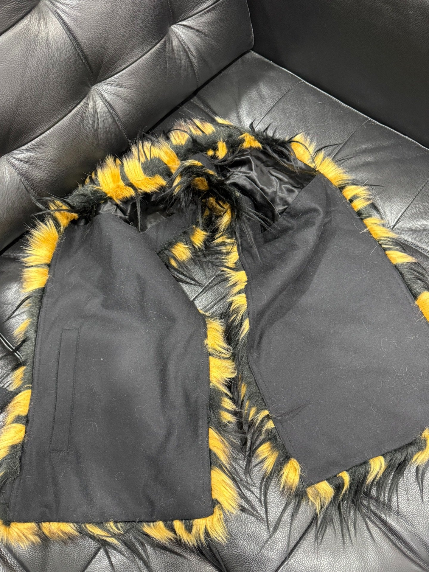 Dries van Noten Ombre Fur Vest