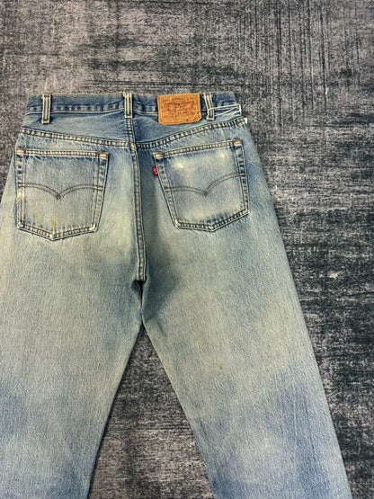 Vintage Levi's 501 80s Washed Blue Jeans