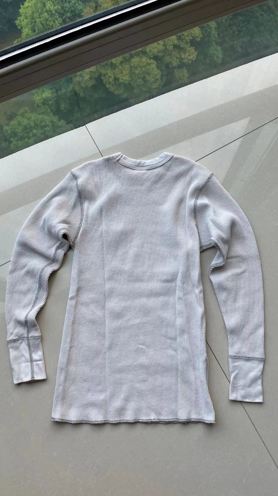 Bootleggers Waffle Knit Top in White