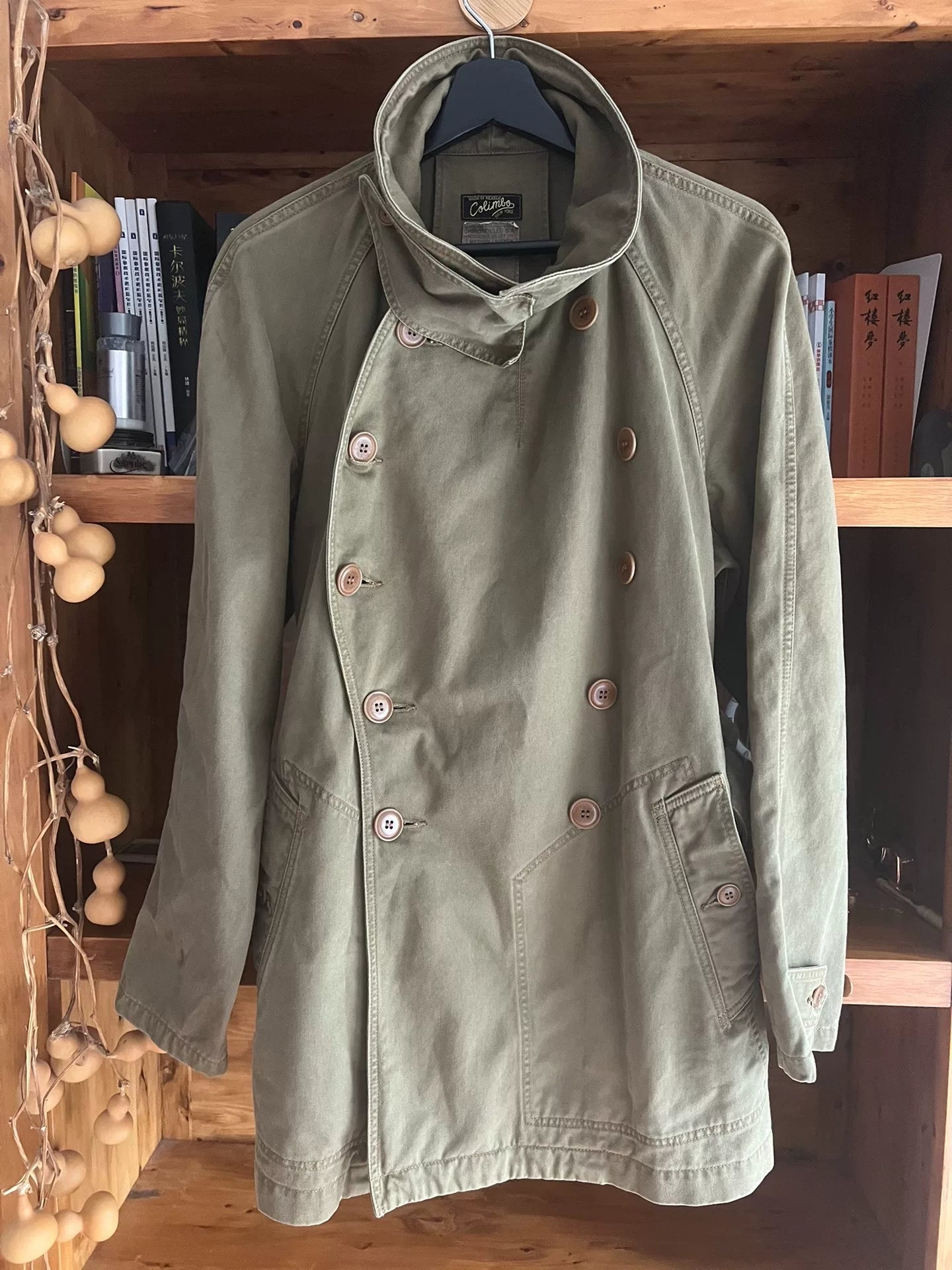 long military canvas jacket by colimbo