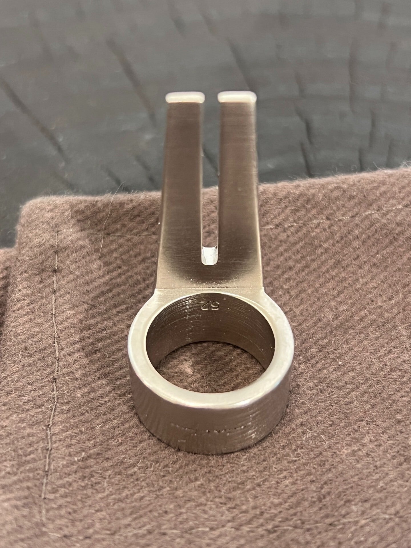 Rick Owens Open Brushed Ring Size 52