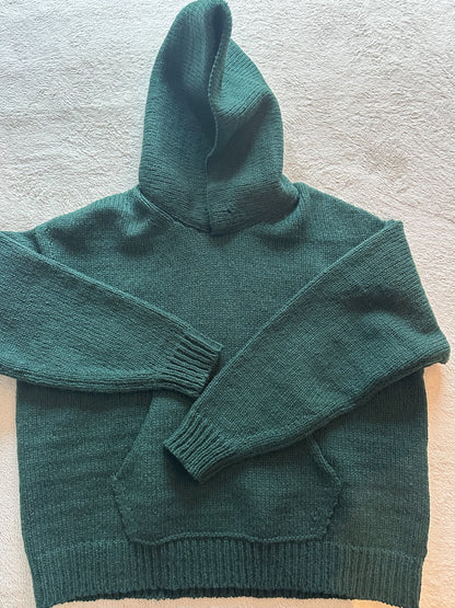 VISVIM 23AW Men's Green Knit Hoodie