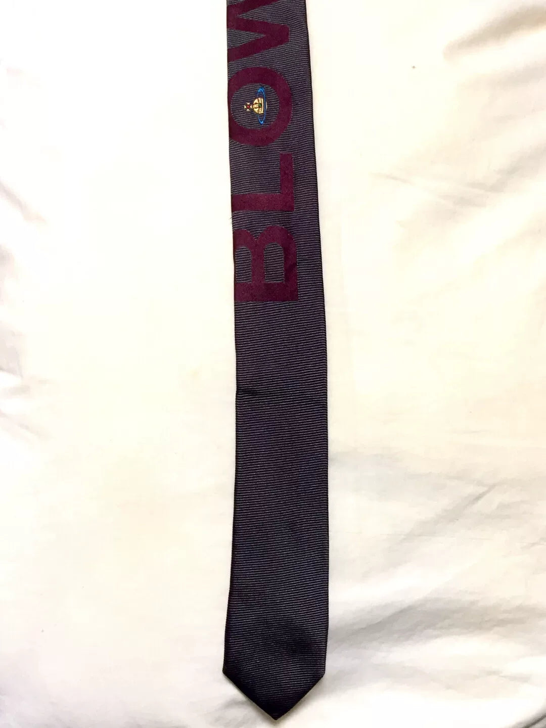 Vivienne Westwood Logo 'Blow Me Up' Silk Tie