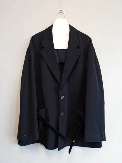 Yohji Yamamoto Wool Jacket Navy Blue