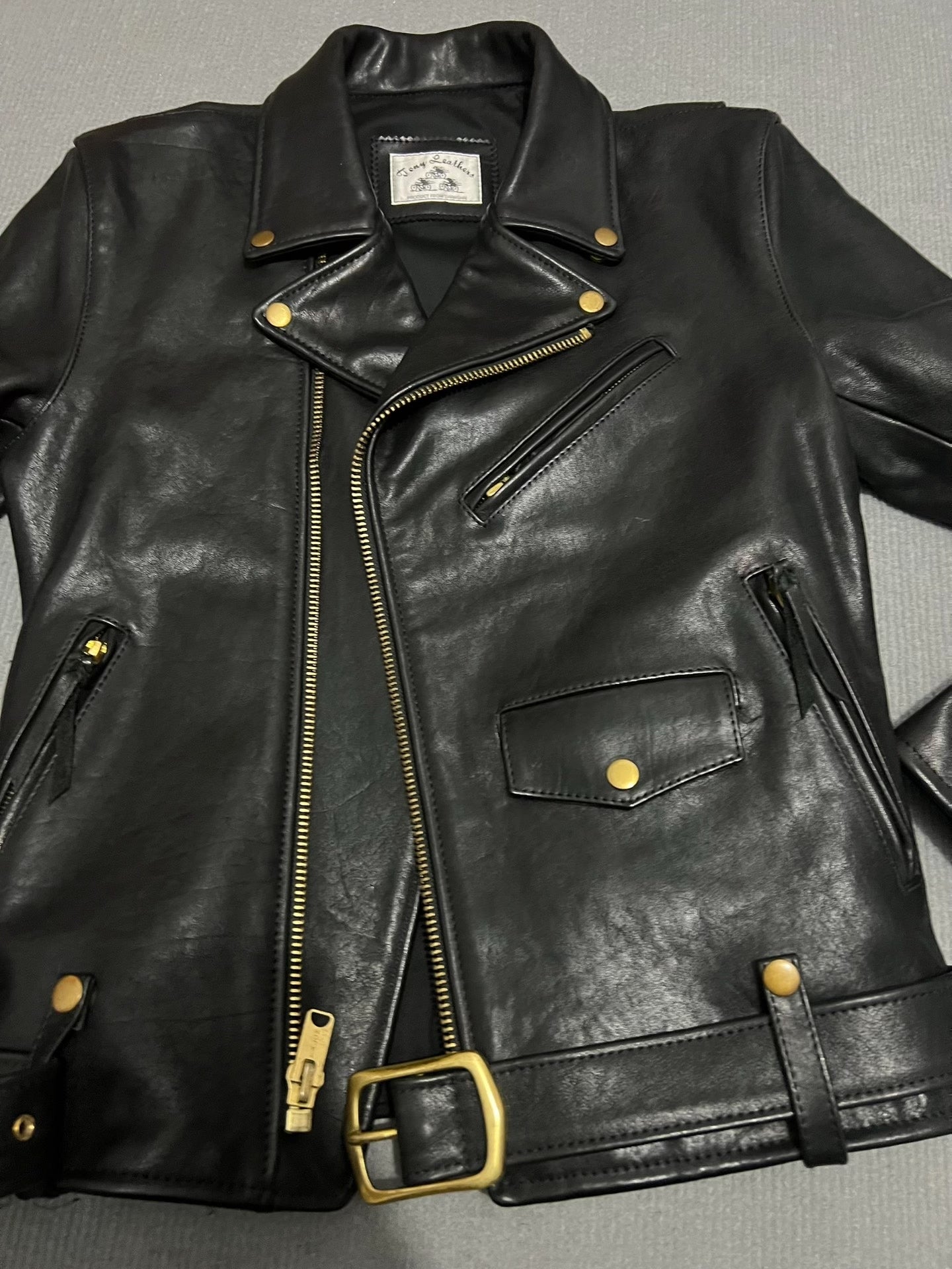Custom Cowhide Leather Biker Jacket