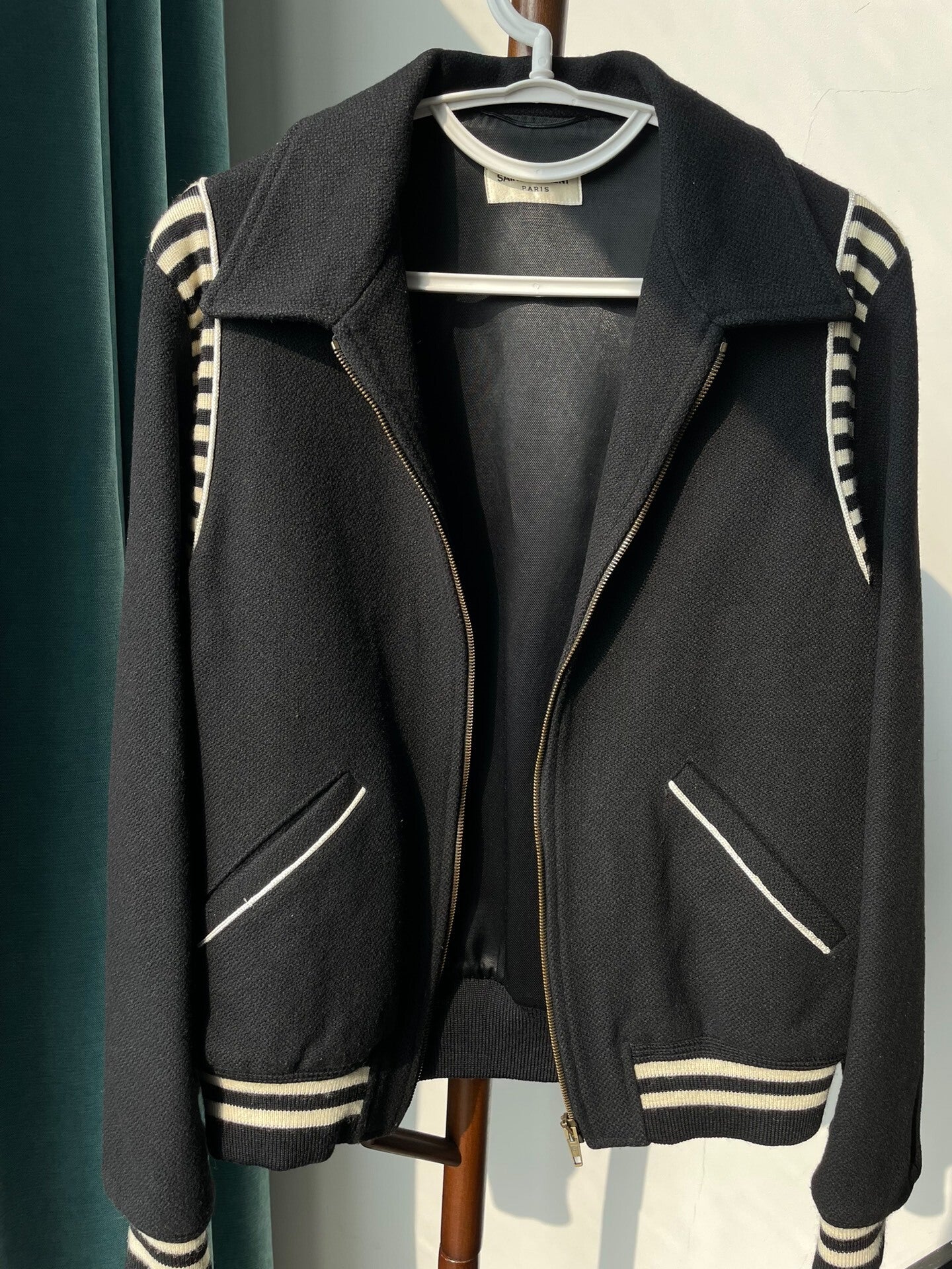 Saint Laurent Zebra Stripe Wool Jacket