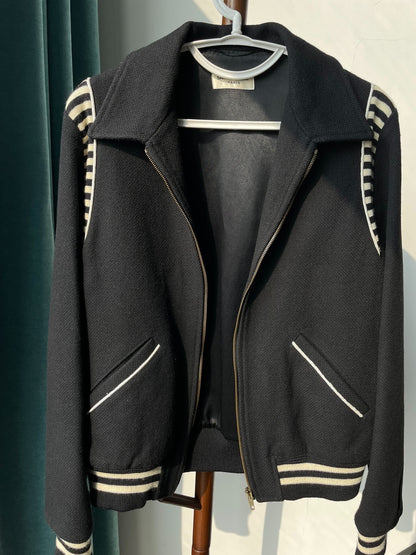 Saint Laurent Zebra Stripe Wool Jacket