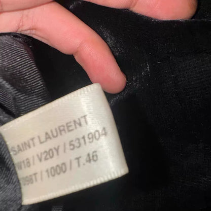 Saint Laurent Velvet Embroidered Jacket