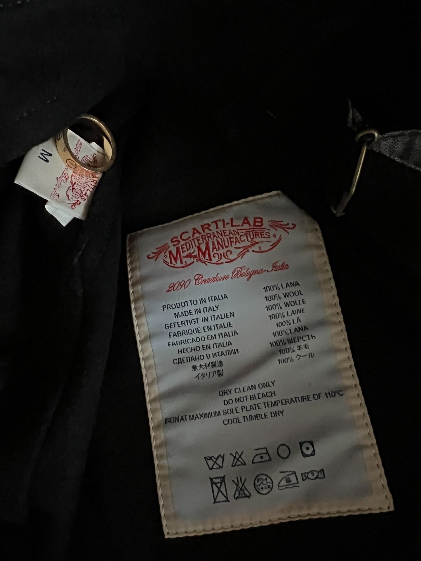 italian wool jacket with black color