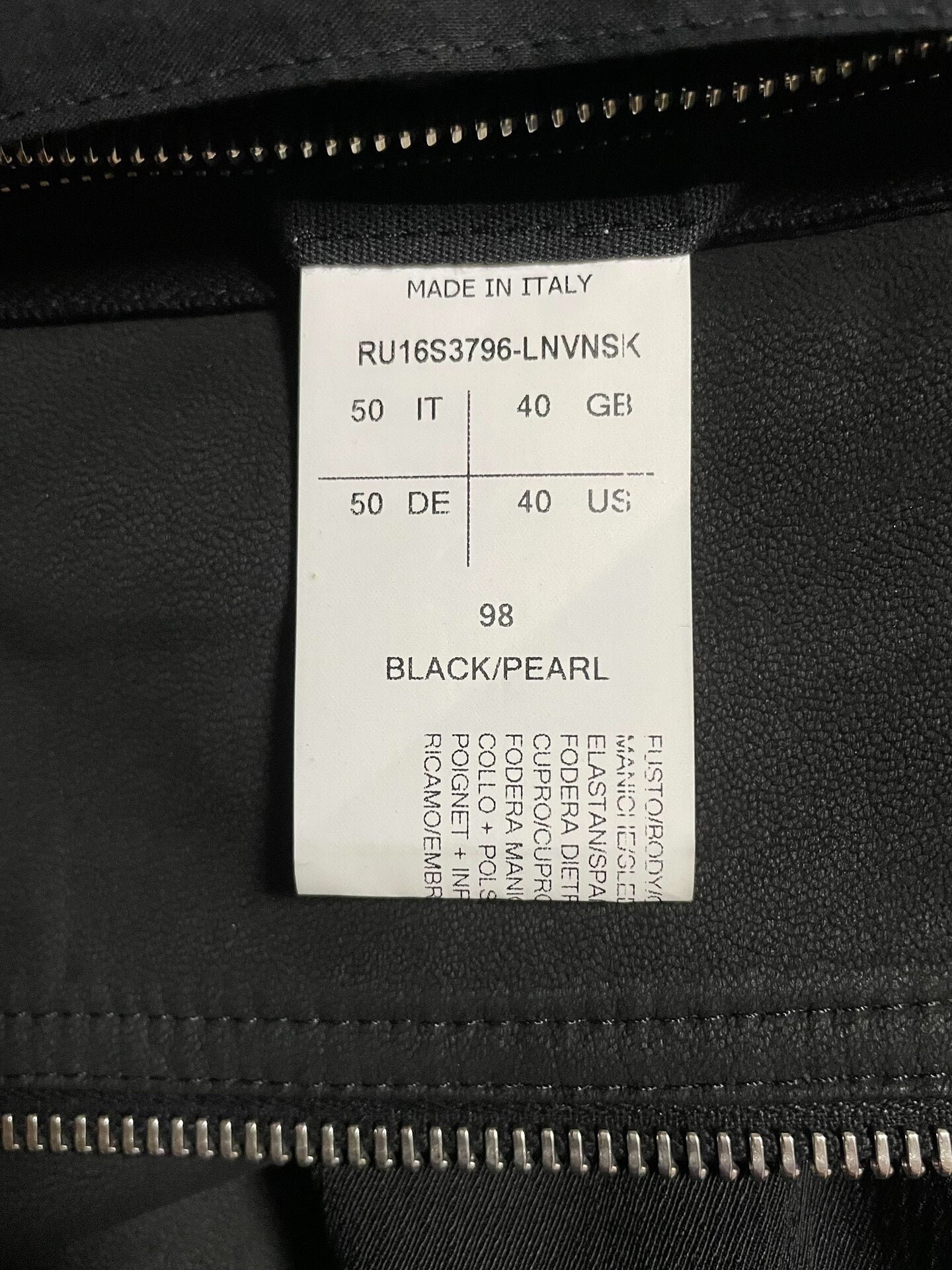 rick owens ro ma1 leather bomber jacket