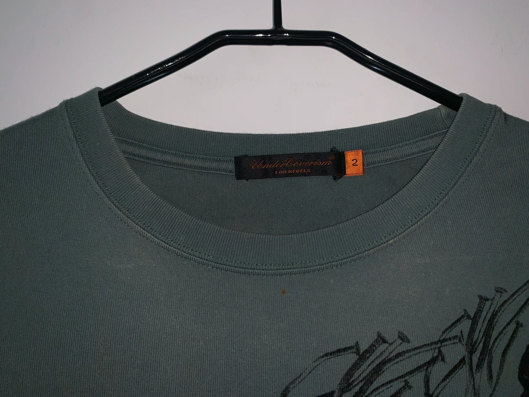 Undercover Corroded Nail Brain Long-Sleeve Tee