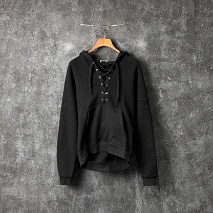 Saint Laurent Black Cotton Hoodie