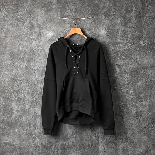 Saint Laurent Black Cotton Hoodie