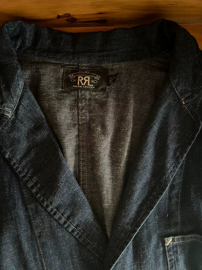 RRL Double RL Indigo Cotton-Linen Blazer