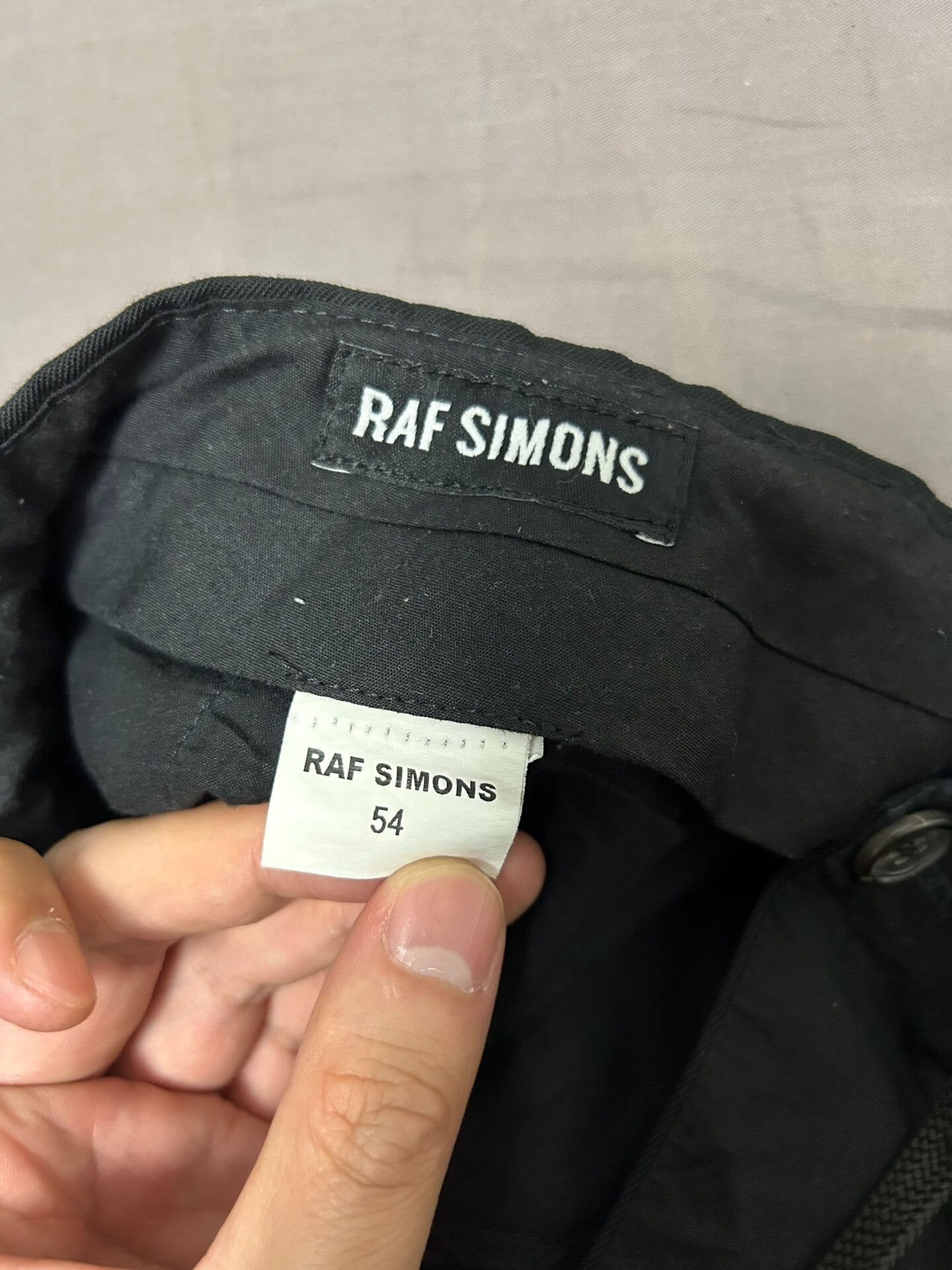 Raf Simons Double-Layer Hollow Out Trousers