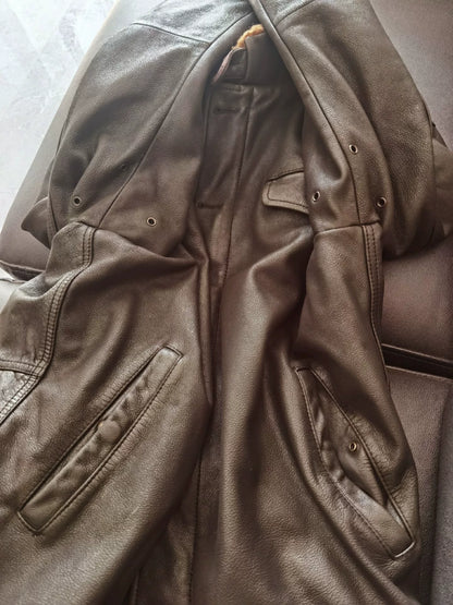 RRL N1 Leather Jacket Shearling Collar