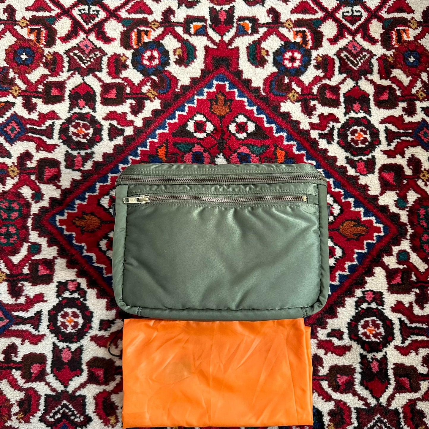 porter tanker camera bag in green