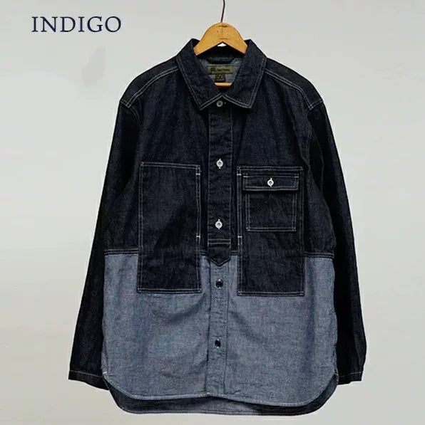 Nigel Cabourn Utility Vintage Denim Shirt